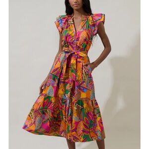 Sugarlips Charlotte Button Midi Dress